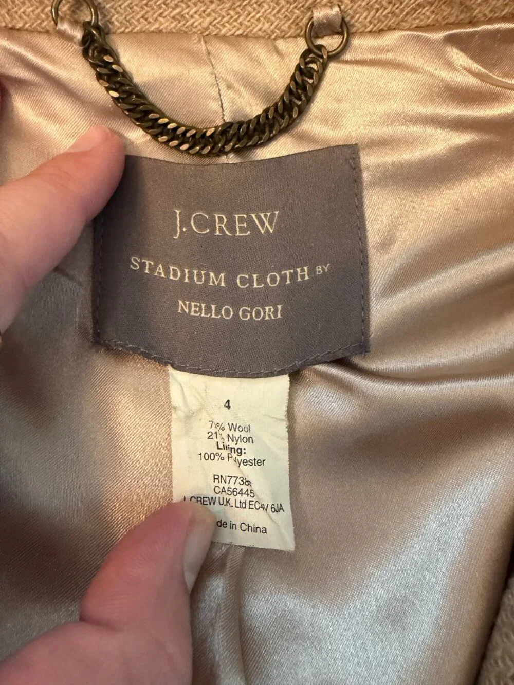 J.Crew Stadium Cloth by Nello Gori cocoon coat - Picture 5 of 9